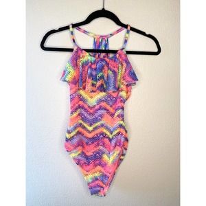 Multicolor Girls One Piece Bathingsuit